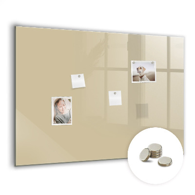 Magnetic board for wall Beige colour