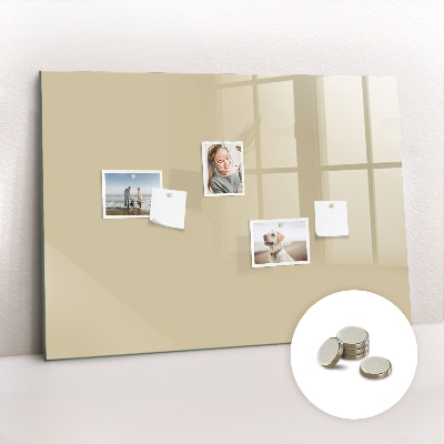 Magnetic board for wall Beige colour