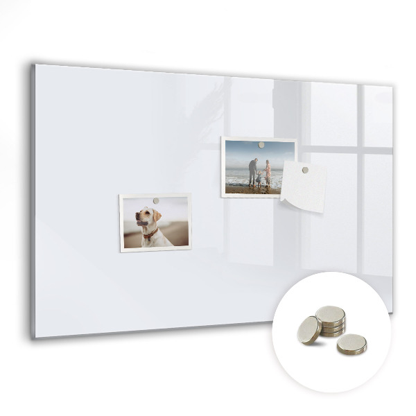 Magnetic board for wall Dark white color