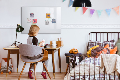 Magnetic board for wall Dark white color