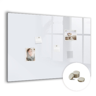 Magnetic board for wall Dark white color