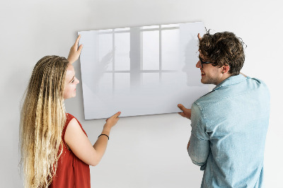 Magnetic board for wall Dark white color