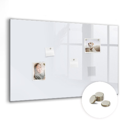 Magnetic board for wall Dark white color