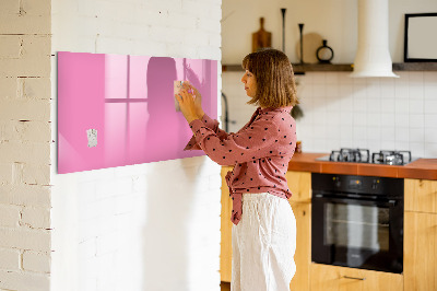 Magnetic board for wall Pink color