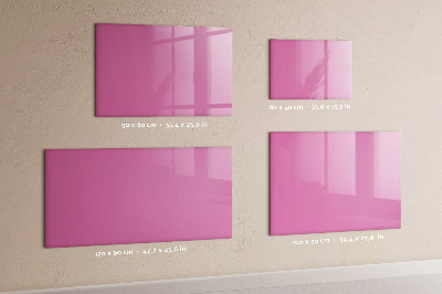 Magnetic board for wall Pink color