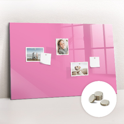 Magnetic board for wall Pink color