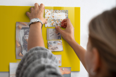 Magnetic board for wall Light yellow color