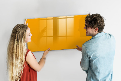 Magnetic board for wall Golden-yellow color