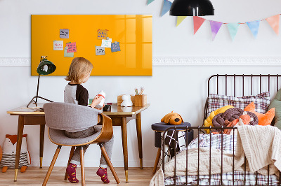 Magnetic board for wall Golden-yellow color