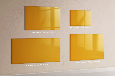 Magnetic board for wall Golden-yellow color