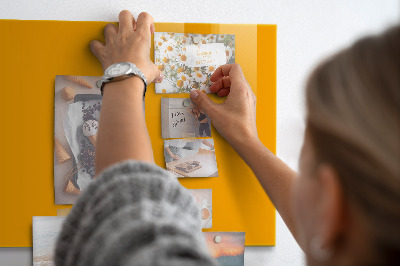 Magnetic board for wall Golden-yellow color