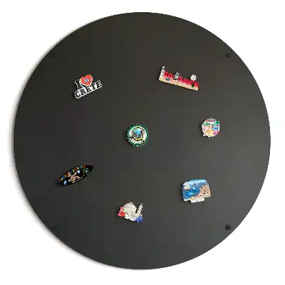 Round table in black