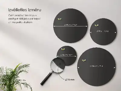 Round table in black