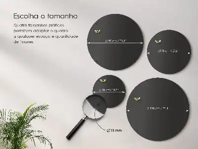 Round table in black