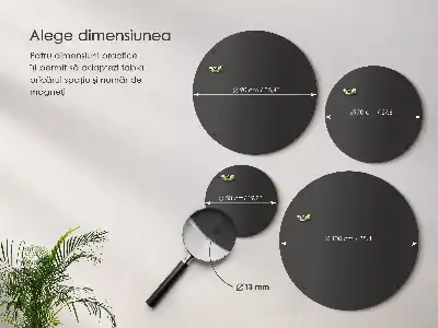 Round table in black