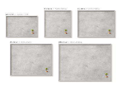 Magnetic board with silver frame Concrete wall texture