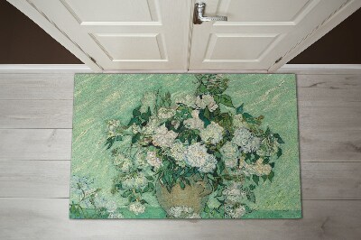 Door mat indoor Van gogh roses