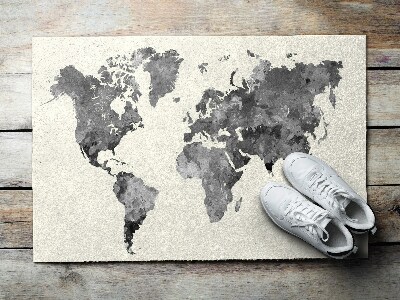 Door mat World map