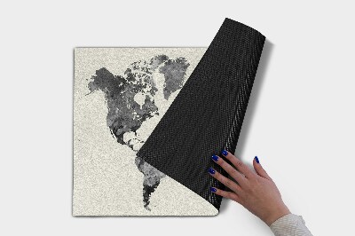 Door mat World map