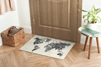 Door mat World map