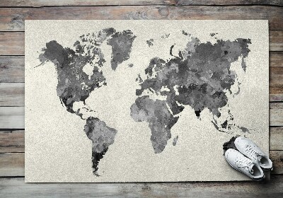 Door mat World map