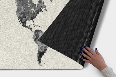 Door mat World map