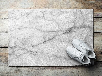 Door mat indoor Gray marble