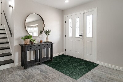 Door mat indoor Green marble
