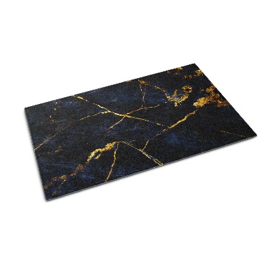 Doormat Navy blue marble