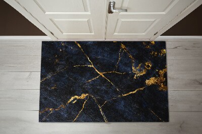 Doormat Navy blue marble