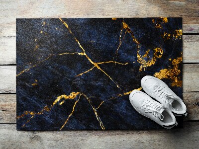 Doormat Navy blue marble