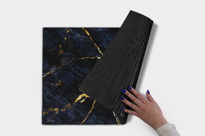 Doormat Navy blue marble