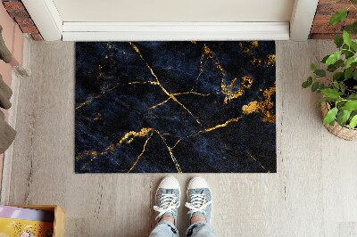 Doormat Navy blue marble