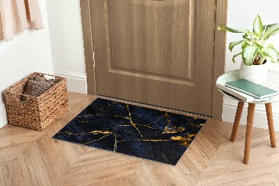 Doormat Navy blue marble