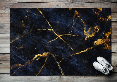 Doormat Navy blue marble