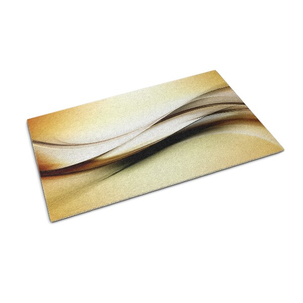 Washable door mat Golden abstraction
