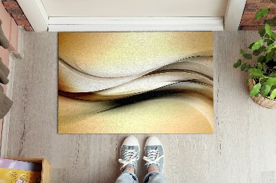 Washable door mat Golden abstraction