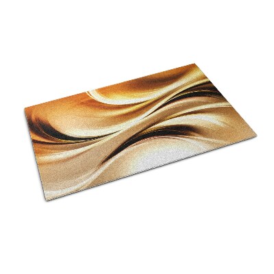 Washable door mat Golden abstraction