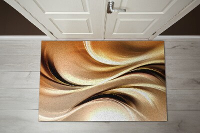 Washable door mat Golden abstraction