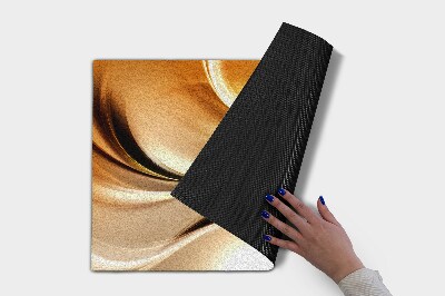 Washable door mat Golden abstraction