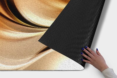 Washable door mat Golden abstraction