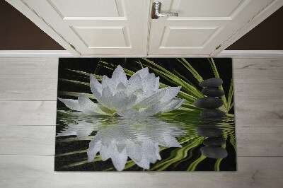 Door mat indoor Water lily
