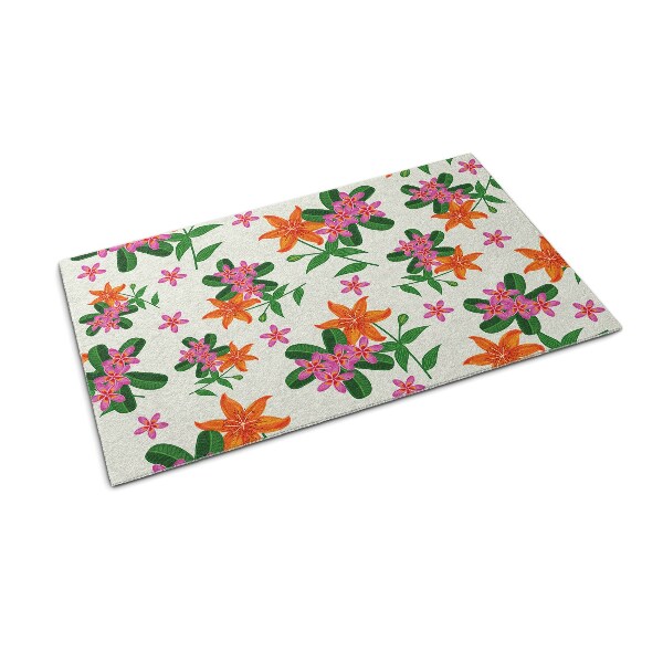 Door mat indoor Floral pattern