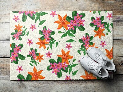 Door mat indoor Floral pattern