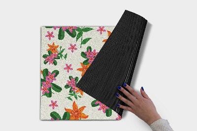 Door mat indoor Floral pattern