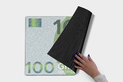 Doormat Euro banknote money