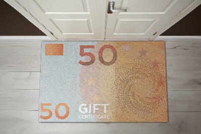 Doormat Euro money