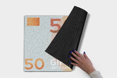 Doormat Euro money