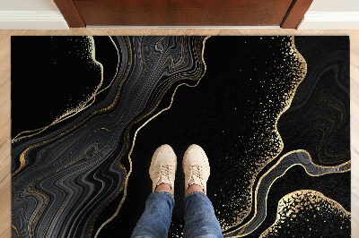 Doormat Black marble