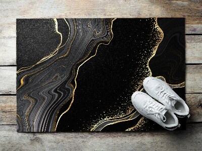 Doormat Black marble